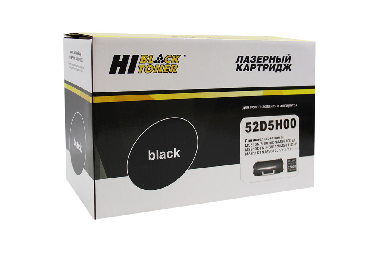Тонер-картридж Hi-Black (HB-52D5H00) для LexmarkMS810/MS811/MS812, 25K