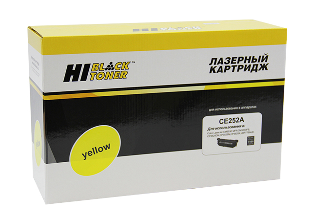 Картридж Hi-Black (HB-CE252A) для HP CLJ CP3525/CM3530,Восстановленный, Y, 7K