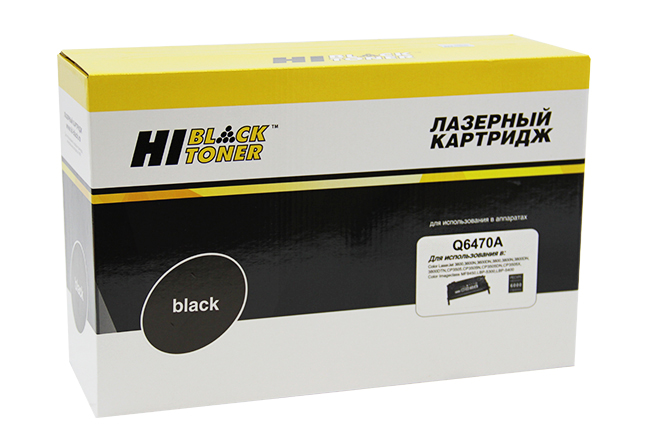 Картридж Hi-Black (HB-Q6470A) для HP CLJ 3600/3800/CP3505Универс., Восстанов., Bk, 6K