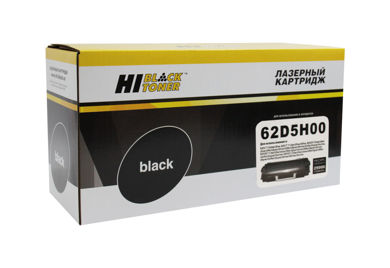 Тонер-картридж Hi-Black (HB-62D5H00) для LexmarkMX710/MX711/MX810/MX811/MX812, 25K