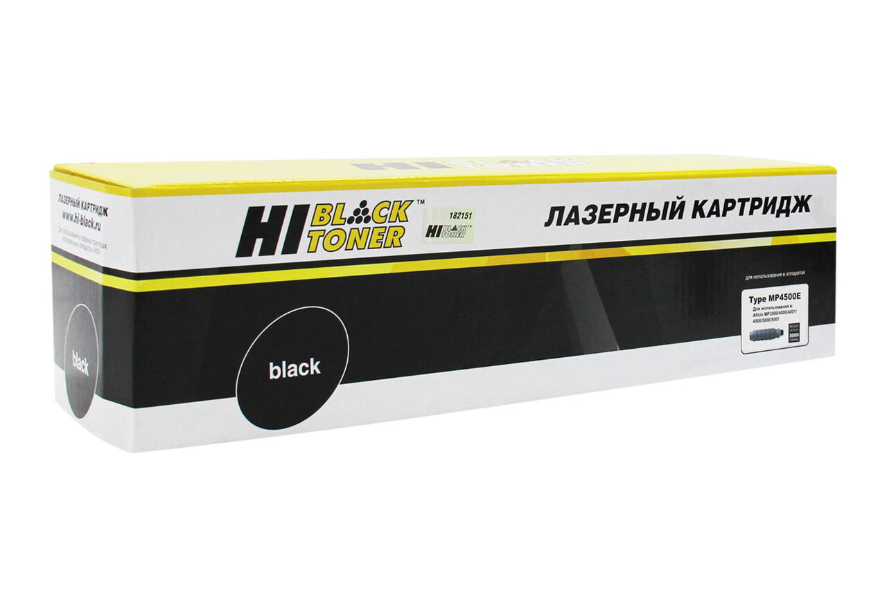 Тонер-картридж Hi-Black (HB-Type MP4500E) для Ricoh AficioMP3500/4000/4500, туба, 30K