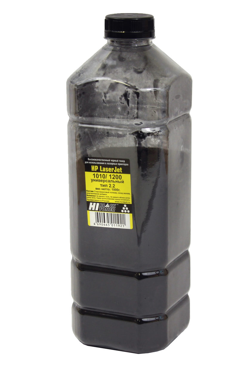 Тонер Hi-Black Универсальный для HP LJ 1010/1200, Тип 2.2,Bk, 1 кг, канистра (Акция)