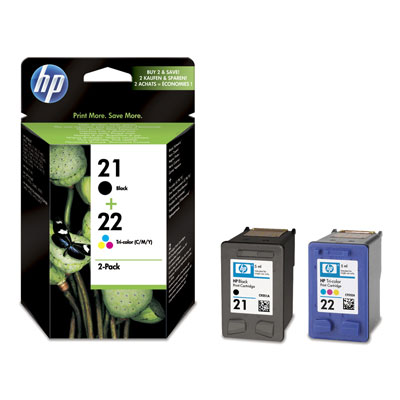 Картридж набор 21+22 для HP DJ 3920/3940, 0,190К+0,165К(O) SD367AE bk+color