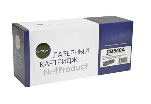 Картридж NetProduct (N-CB540A) для HP CLJCM1300/CM1312/CP1210/CP1215, Bk, 2,2K