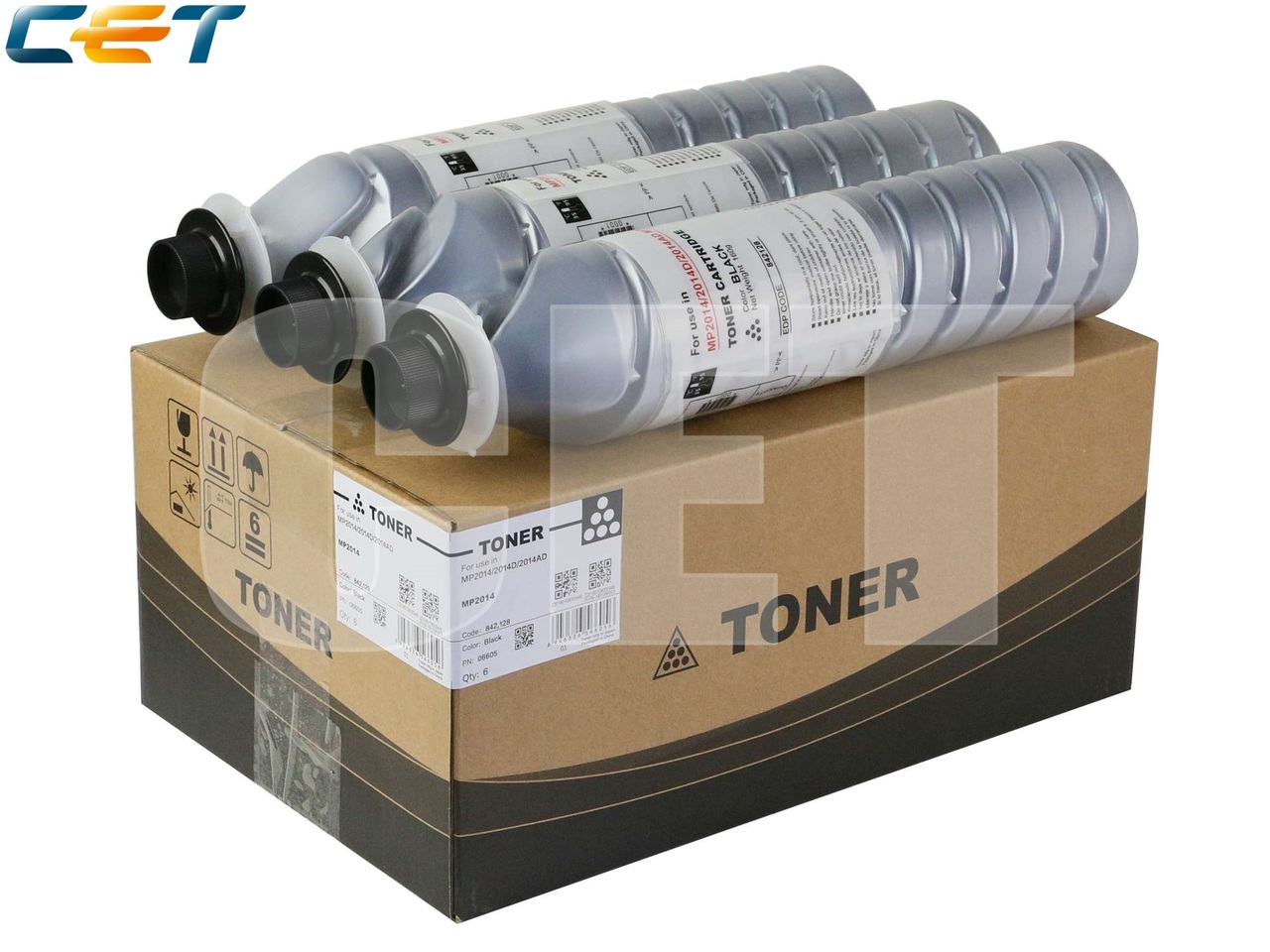 Тонер-картридж (CPP, SD6) 842128 для RICOH MP2014/2014D(CET), 160г, 4000 стр., CET6605
