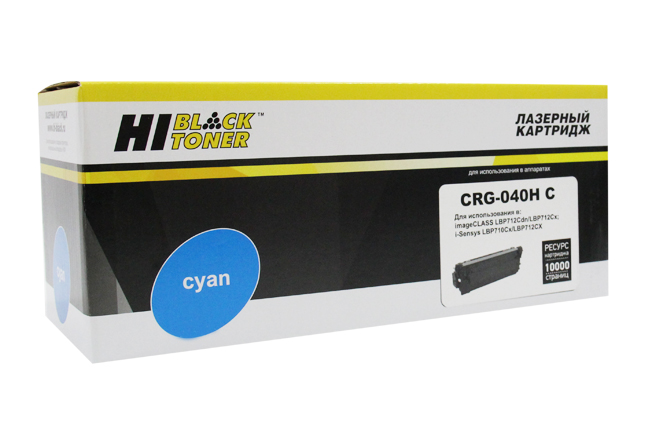 Картридж Hi-Black (HB-№040H C) для CanonLBP-710/710CX/712/712CX, C, 10K
