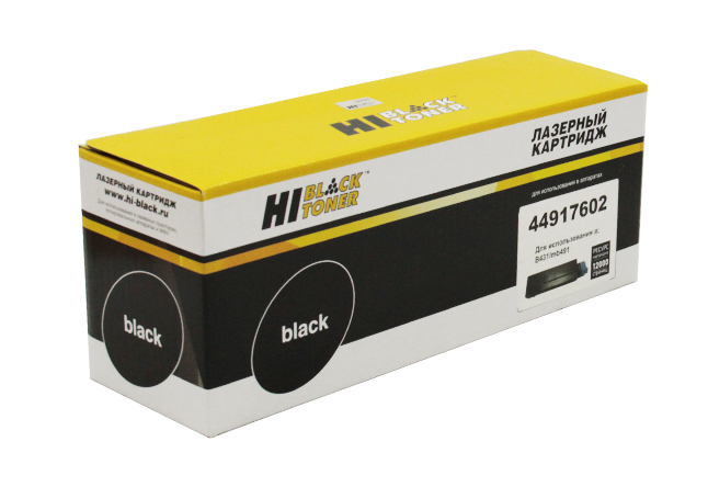 Тонер-картридж Hi-Black (HB-44917602) для OKIB431/MB491/MB461/MB471, 12K