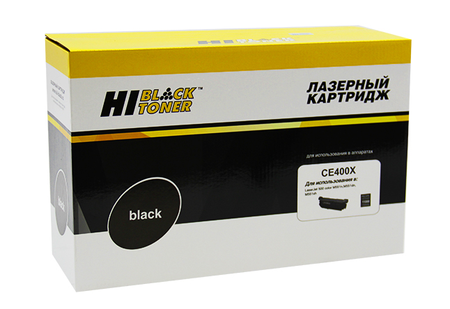 Картридж Hi-Black (HB-CE400X) для HP LJ Enterprise 500 colorM551n/M575dn, Bk, 11K