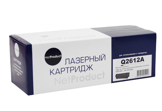 Картридж NetProduct (N-Q2612A) для HP LJ 1010/1020/3050,2K
