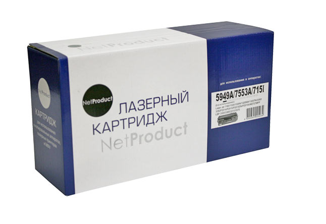 Картридж NetProduct (N-Q5949A/Q7553A) для HP LJ1160/1320/P2015/Canon 715, Универс., 3K