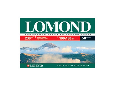 Фотобумага Lomond глянцевая односторонняя (0102035),10x15 см, 230 г/м2, 50 л.