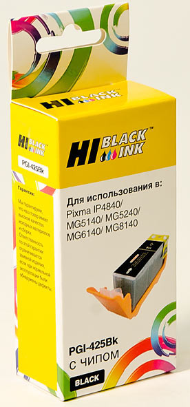 Картридж Hi-Black (HB-PGI-425-PGBk) для Canon PIXMAiP4840/MG5140/MG6140, Bk