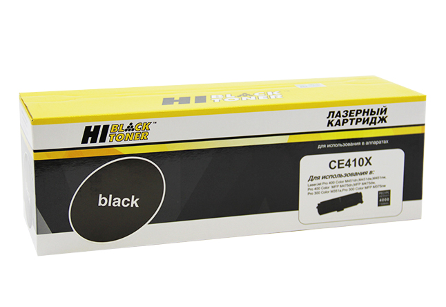 Картридж Hi-Black (HB-CE410X) для HP CLJ Pro300 ColorM351/M375/Pro400 M451/M475, Bk, 4K