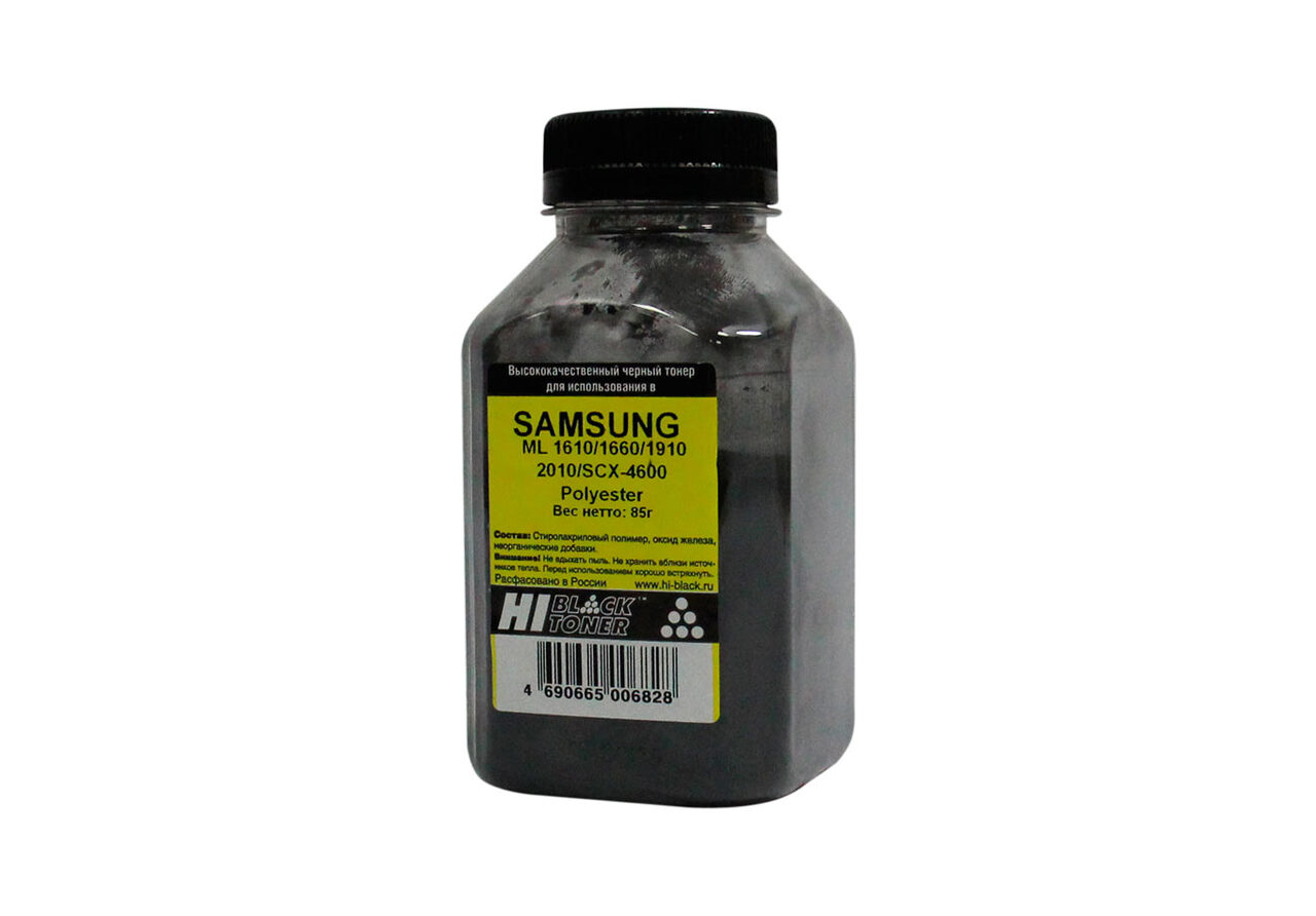 Тонер Hi-Black для SamsungML-1610/1660/1910/2010/SCX-4600, Polyester, Bk, 85 г, банка