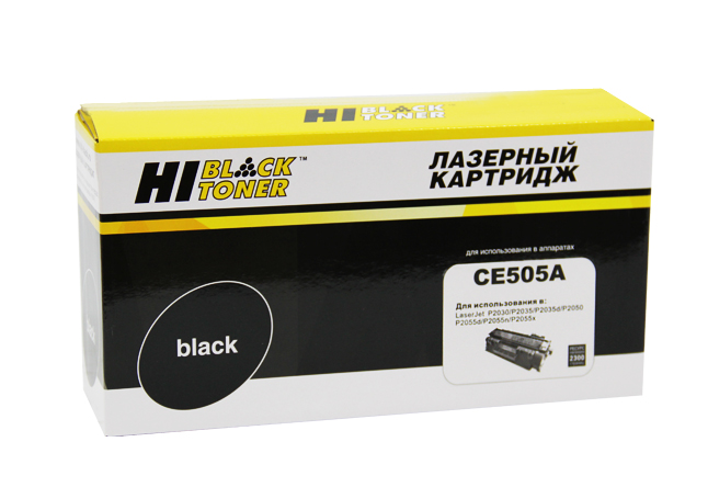 Картридж Hi-Black (HB-CE505A) для HP LJ P2055/P2035/Canon№719, 2,3K