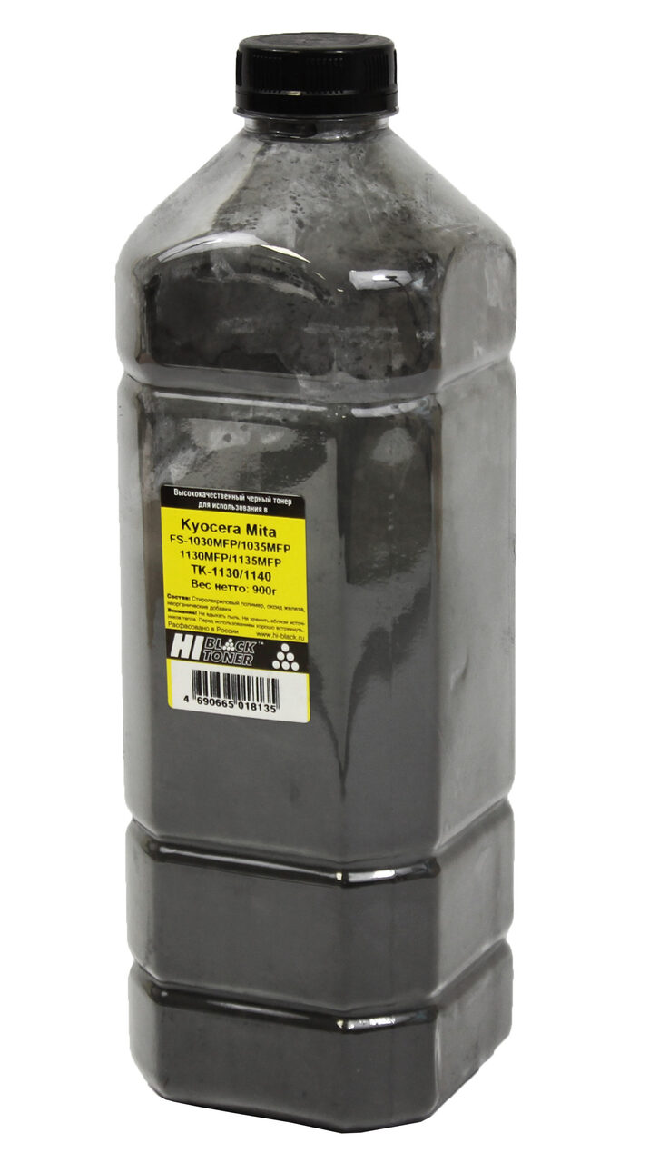 Тонер Hi-Black для Kyocera FS-1030MFP/1035/1130/1135(TK-1130/TK-1140), Bk, 900г, канистра